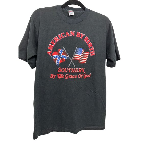 Vintage Men's Large Patriotic America T-Shirt Made in USA - Picture 1 of 7